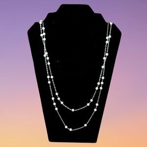Lia Sophia Faux Pearl Necklace.